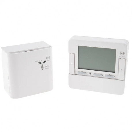 Thermostat avec rétro-éclairage sans fil RS PRO - 230 V - Blanc