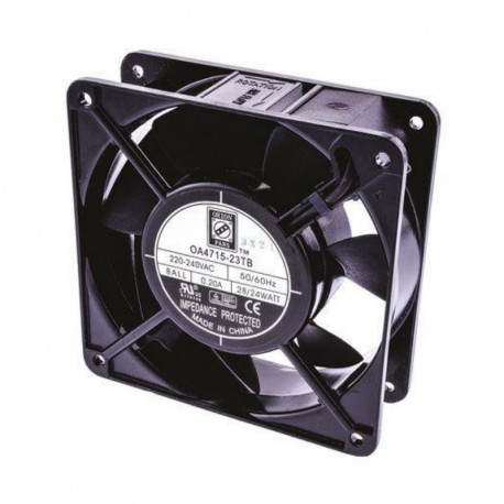 Ventilateur axial RS Pro - 230V c.a. - 24W - 187 m3/h