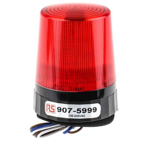Balise clignotante LED RS PRO - 110 → 230Vc.a - Rouge - IP67