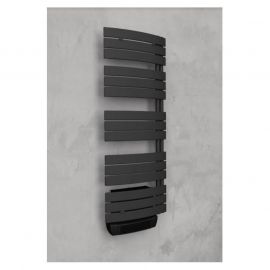 Sèche-serviettes série Lise - Electrique - Avec soufflerie - 700+1000W - Anthracite