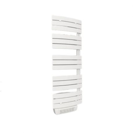 Sèche-serviettes série Lise - Electrique - Avec soufflerie - 700+1000W - Blanc