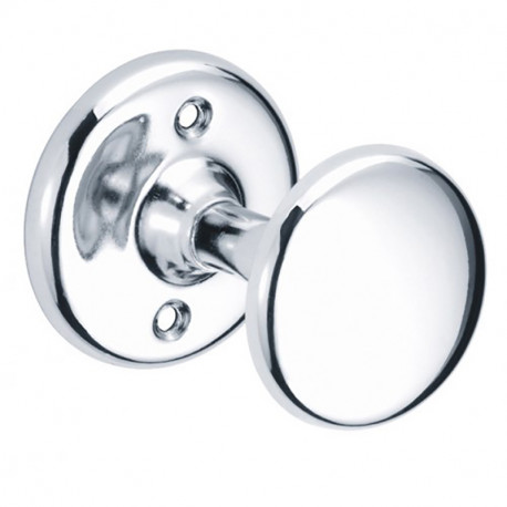 Porte peignoir Pellet - Tête ronde - Laiton chromé