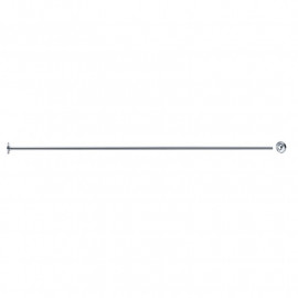 Porte-rideaux droit Pellet - Ø16 mm - Longueur 1000 mm - Chromé
