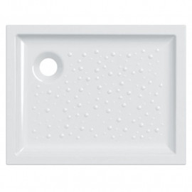 Receveur de douche Bastia Geberit - À poser - 70x90cm - Blanc brillant