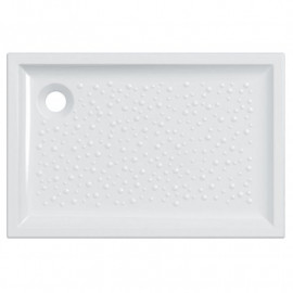 Receveur de douche rectangulaire Bastia Geberit - À poser - 80x120cm - Blanc brillant