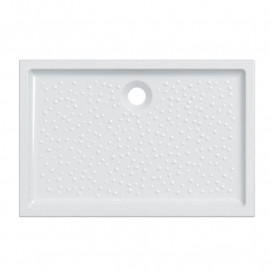 Receveur de douche rectangulaire Bastia Geberit - À encastrer - 80x120cm - Blanc brillant