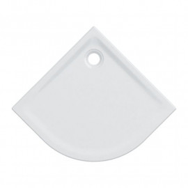 Receveur de douche 1/4 de rond Renova Geberit - À poser - 90x90cm - Antidérapant - Blanc mat