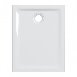 Receveur de douche Renova Geberit - À poser - 80x100cm - Antidérapant - Blanc mat