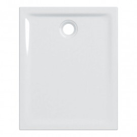 Receveur de douche Renova Geberit - À encastrer - 80x100cm - Antidérapant - Blanc mat