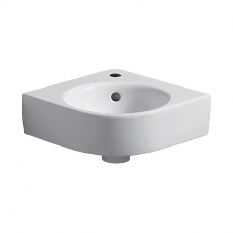 Lave-mains d'angle Renova Compact Geberit - 155x395x450mm - Mural - Blanc