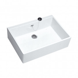 Évier timbre d'office Publica Geberit - 70x20x50cm - Blanc