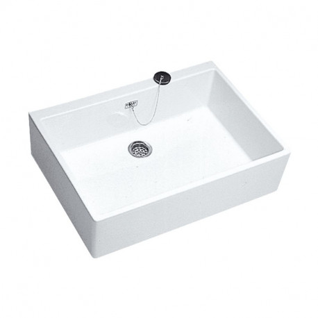 Évier timbre d'office Publica Geberit - 70x20x50cm - Blanc