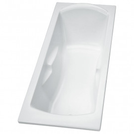 Baignoire acrylique Ulysse Porcher - 170 x 75 cm - À encastrer ou poser - Blanc