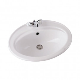 Vasque ronde lavabo Ulysse Porcher - 56 x 46cm - Blanc