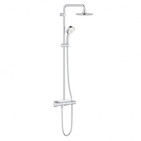 Colonne de douche Euphoria System 190 Grohe - Avec mitigeur thermostatique - Chrome - Gamme Professionnelle