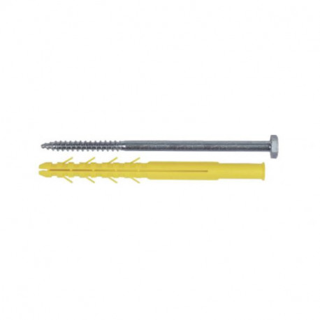 Boîte de 15 Chevilles CQLT ING Fixations - Avec tire-fond ø7mm - Longueur 280mm