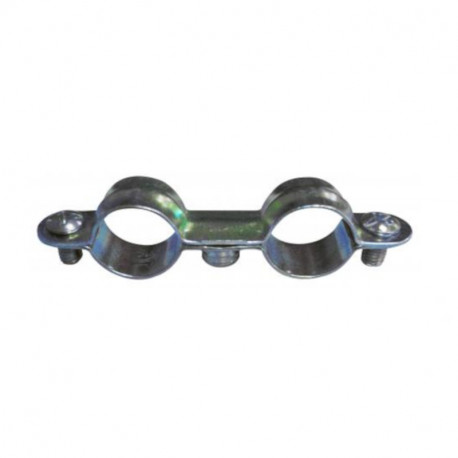 Sachet de 10 colliers doubles ING Fixations - Taraudage M7x150 - diamètre ø22mm