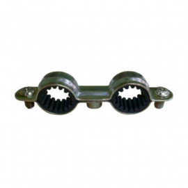 Sachet de 10 colliers doubles isolés ING Fixations - Taraudage M7x150 - diamètre ø22mm
