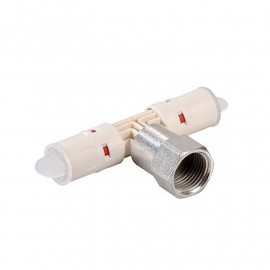 Lot de 2 tés à visser instantanés femelle multicouche Comap