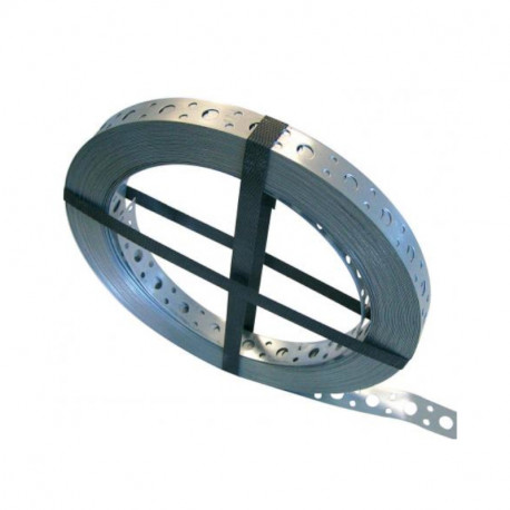 Feuillard perforé ING Fixations - 25m - 17 x 0.6 mm