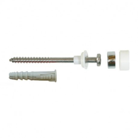 Fixation WC et bidet ING Fixations - Capuchons chromes - Longueur 80mm