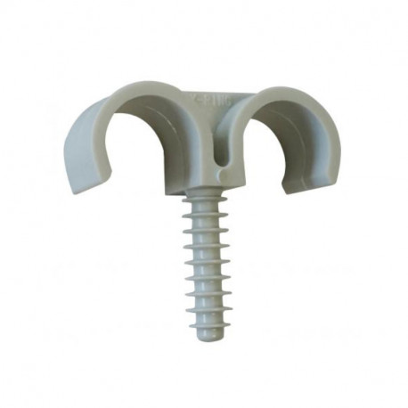 Boîte de 100 fixations doubles Fix-Ring ING Fixations - Pour gaines et tubes - Ø20mm