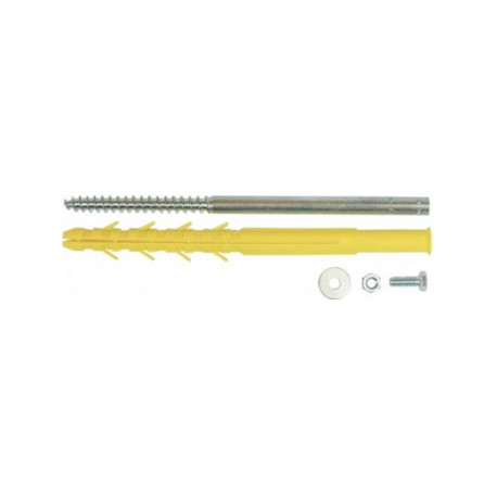 Sachet de 2 chevilles radiateur lourd ING Fixations - Pour doublage plaque de plâtre + isolant - Longueur 300mm