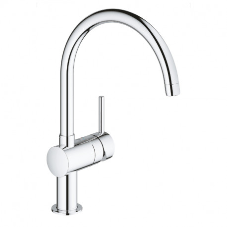 Mitigeur bec haut évier Mita Grohe - Monocommande - Chrome - Gamme Professionnelle