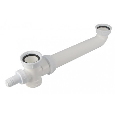 Vidage évier 2 cuves égales Nicoll - Ø40mm - PVC - Blanc