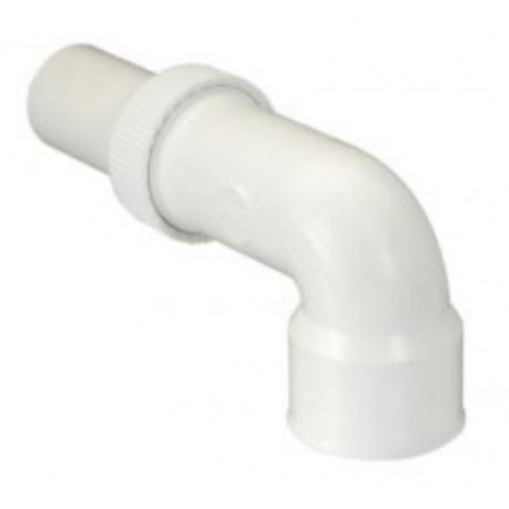 1C341B-Nicoll] Sortie de siphon coudée réglable pour lavabo - avec anti-vide