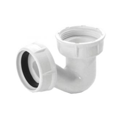 Siphon de baignoire Nicoll - Ø40mm - forme P - Polypropylène - Blanc