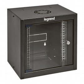 Baie 19" Legrand Linkeo 24U – Porte Avant Simple, Montée, Gris Anthracite RAL7016