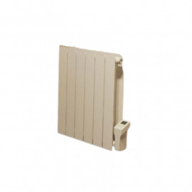 Radiateur électrique aluminum à inertie Thaj XS Finimetal - Horizontal - 500W - Blanc