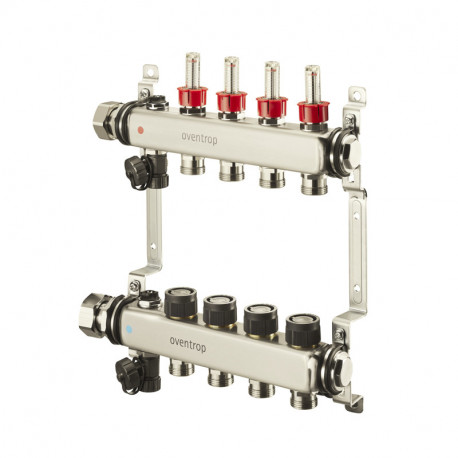Distributeur pour raccordement radiateur Multidis SF Oventrop - Acier - Pour 7 circuits