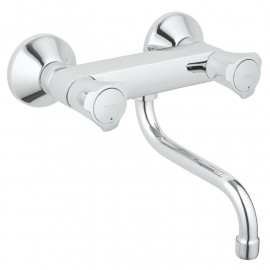 Mélangeur évier Costa L Grohe - Bec long orientable - Chrome - Gamme Professionnelle