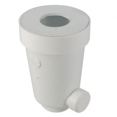 Siphon d'urinoir avec joints Nicoll - Ø32/42mm - PVC - blanc