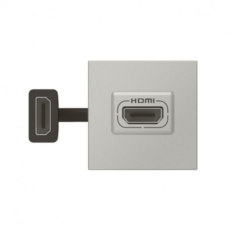 Prise HDMI Type A Schneider Gamme Altira Alu - Équivalent Legrand 78778 - Neuf Hors Emballage