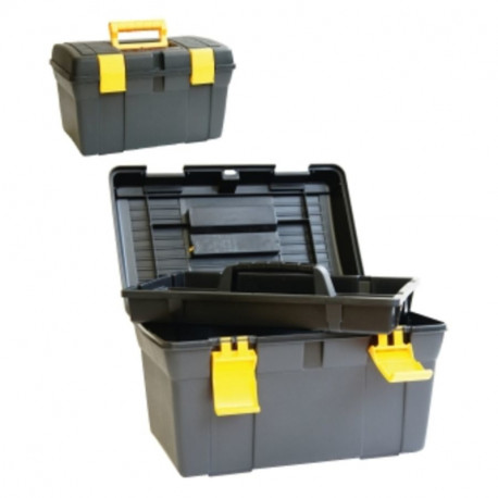 Boîte à outils vide e-robur - Plastique - 1 plateau
