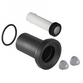 Jeu de manchettes pour WC suspendu adapté aux bâti-supports Duofix avec joint à lèvres Geberit - Lg 18,5 cm