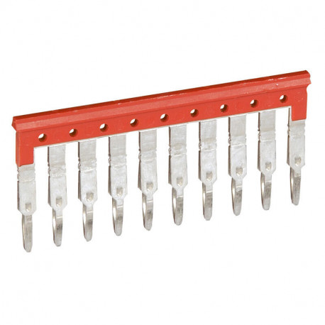 Peigne pour blocs de jonction à vis ou ressort Viking3 Legrand - 10 blocs - Pas 5mm