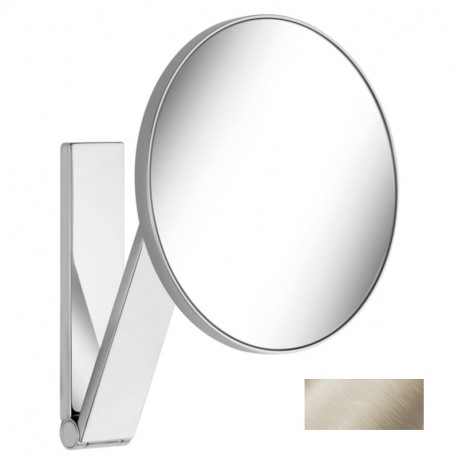 Miroir grossissant rond ILook_Move Keuco - Grossissement x5 - Sur bras pivotant - Nickel brossé