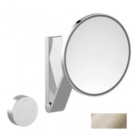 Miroir agrandissant LED ILook_Move Keuco - A commande sans fil - Nickel brossé
