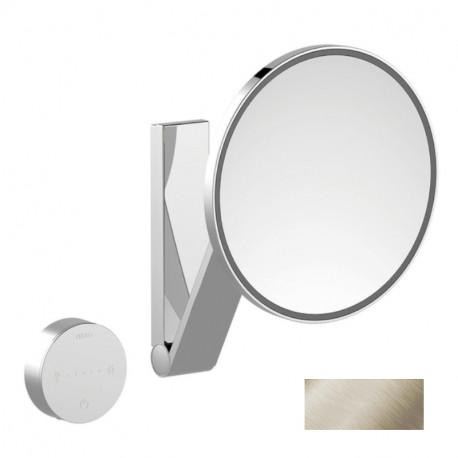 Miroir agrandissant LED ILook_Move Keuco - A commande sans fil - Nickel brossé