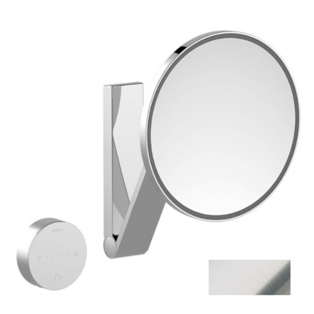 Miroir agrandissant LED ILook_Move Keuco - A commande sans fil - Acier inox