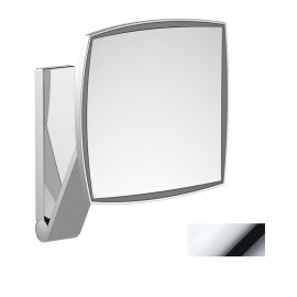 Miroir grossissant avec éclairage iLook_move Keuco - Carré - Chromé