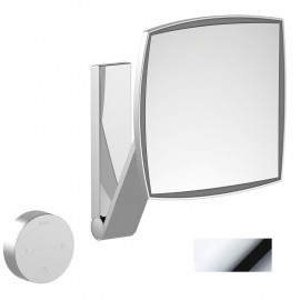 Miroir agrandissant LED ILook_Move Keuco - Carré - Sans fil - Chromé