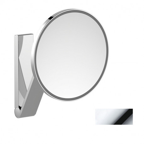 Miroir grossissant avec éclairage iLook_move Keuco - Rond - Chromé