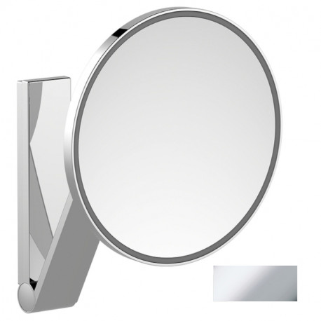 Miroir grossissant lumineux ILook_Move Keuco - Sur bras pivotant - Aluminium