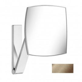 Miroir agrandissant carré ILook_Move Keuco - Sur bras pivotant - Bronze brossé