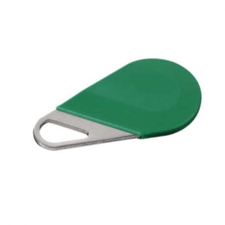 Badge type porte clé Aiphone - Technologie Mifare - Vert